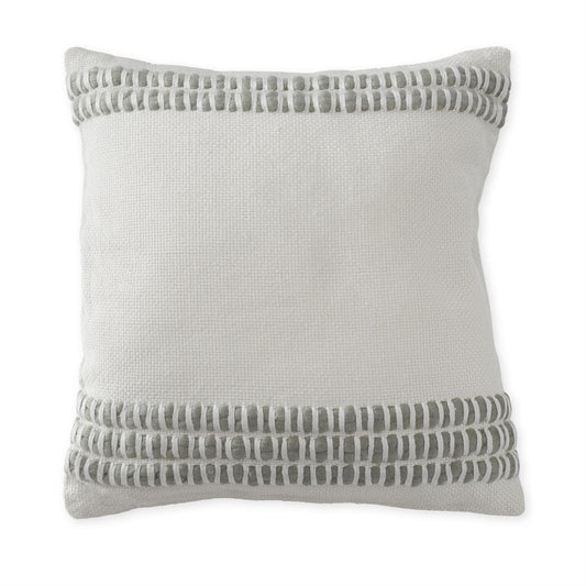20" Square Wool Blend Woven Pillow