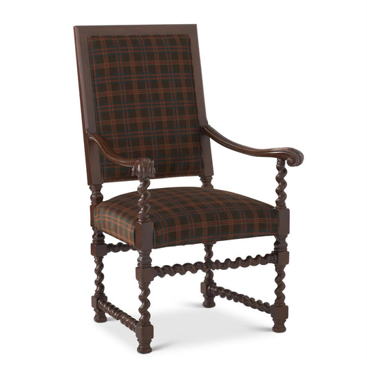 Donal Chocolate Twist Arm Chair