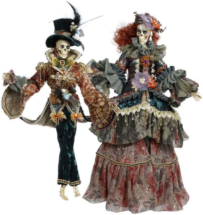 Mr. and Mrs. Skeleton, Set/2, 27"
