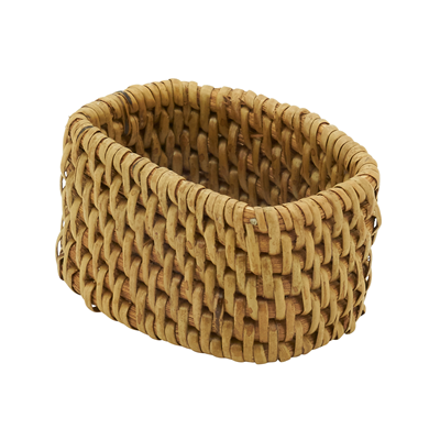 Woven Rattan Napkin Ring S/4