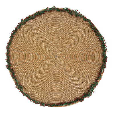 Beaded Wreath Border Placemat
