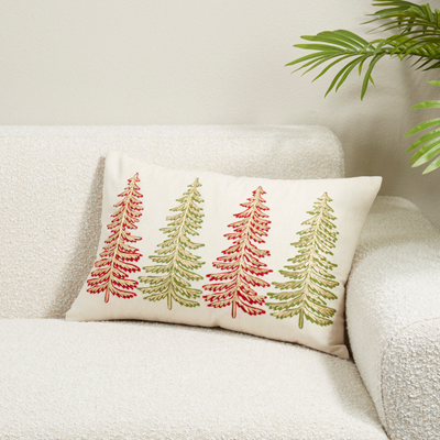 Christmas Trees Pillow - Down Filled