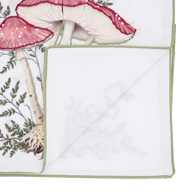 Embroidered Mushroom Runner