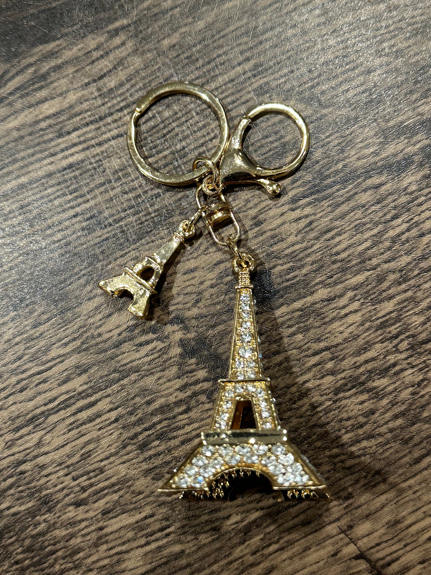 Bling Eiffel Tower Keychain