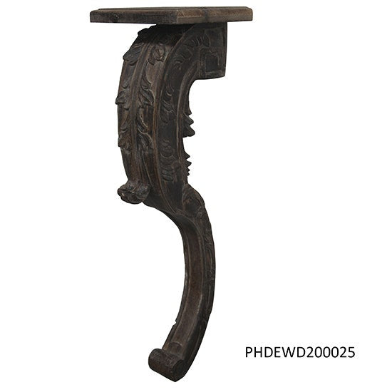 Carved Scroll Bracket Shelf