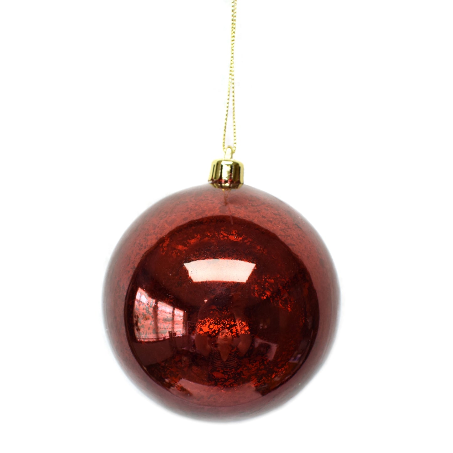 VP MERCURY BALL ORNAMENT 4" - BURGUNDY