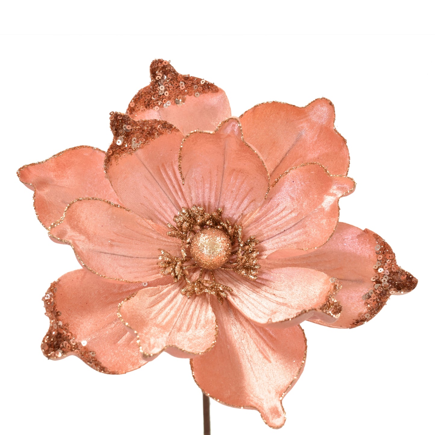 SWEET VELVET SEQUIN EDGE MAGNOLIA BLUSH 24.75" X 10.25"