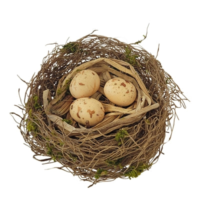 Lightly Mossed Bird's Nest 5"