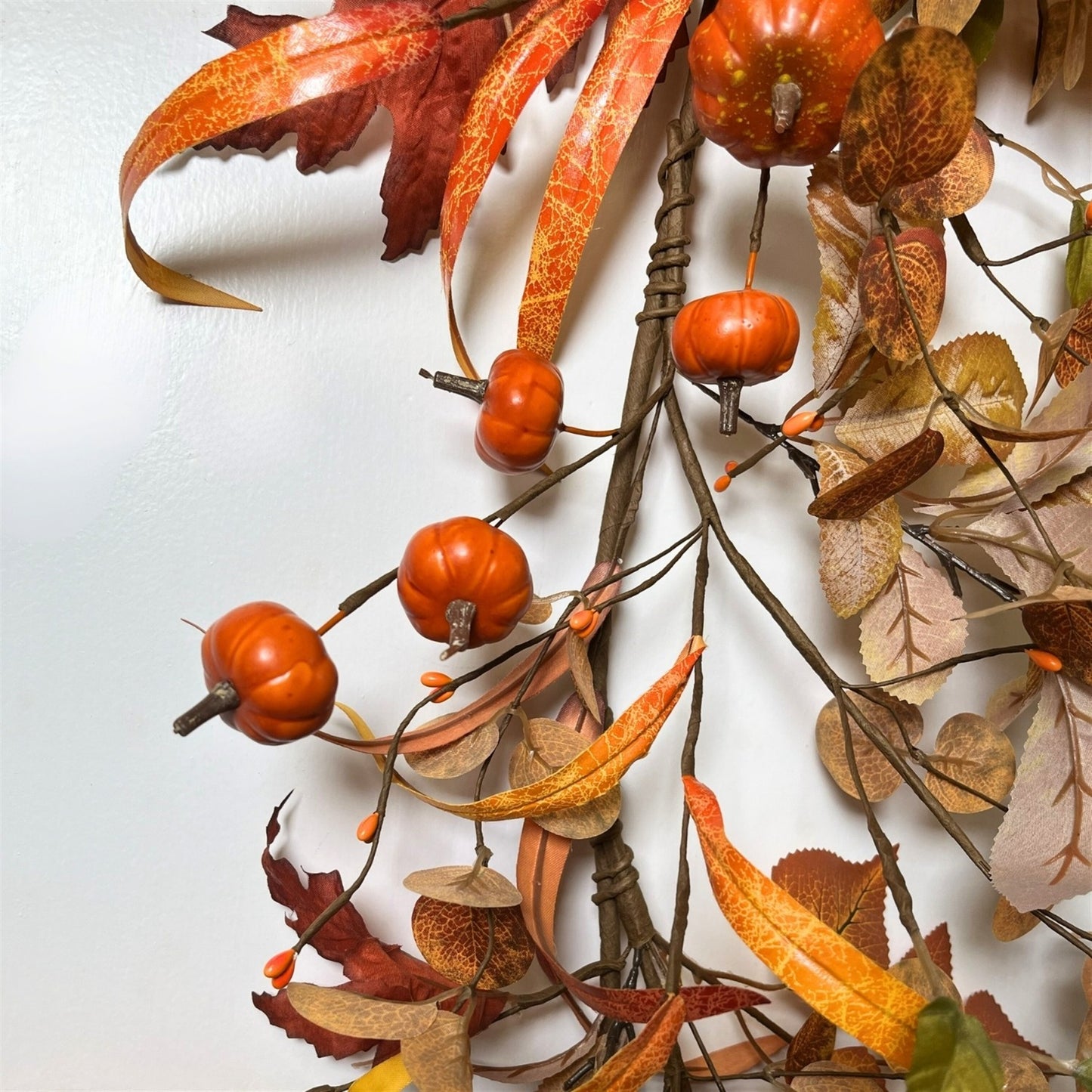 MINI PUMPKIN HARVEST GARLAND 48''