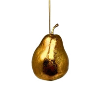 Old World Pear Ornament - Antique Bronze 3"