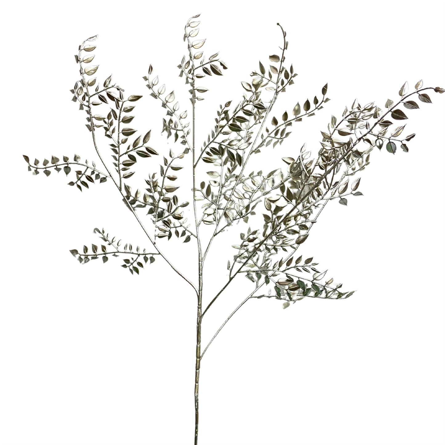 METALLIC TEA LEAF SPRAY 36" - PLATINUM