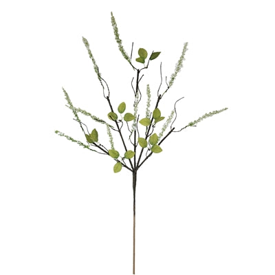Budding Wisteria Branch - White 35.5''