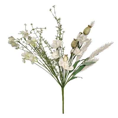 Wildflower Meadows Bundle Spray - White/Cream 23"