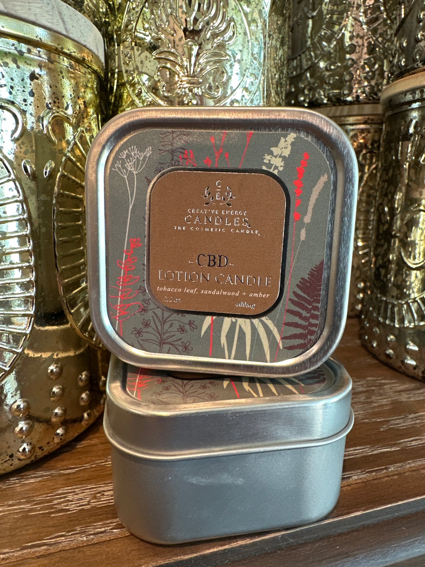 Sandalwood 400mg CBD Lotion Candle - 3.5oz