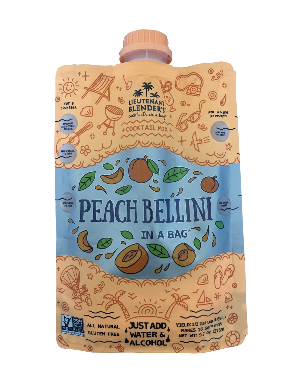 Peach Bellini in a Bag
