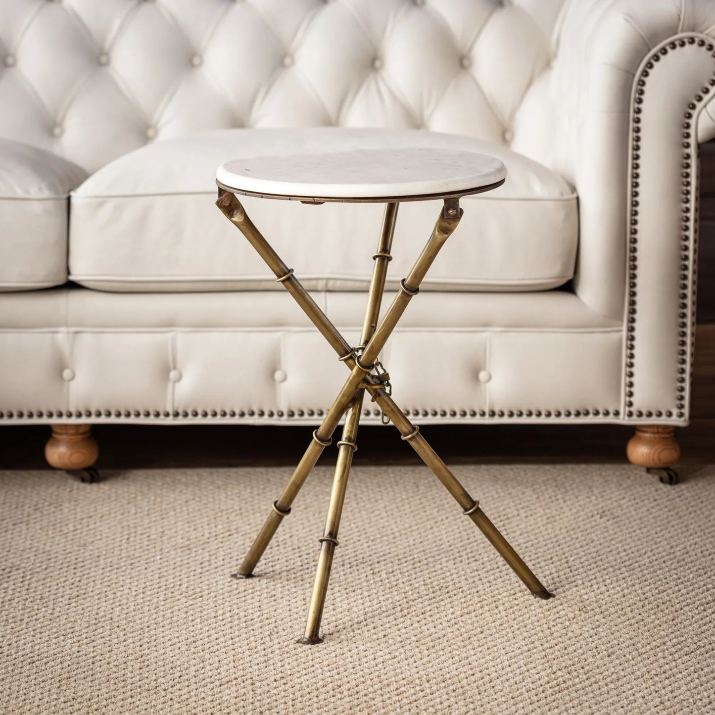 MARBLE TOP LOUNGE TABLE