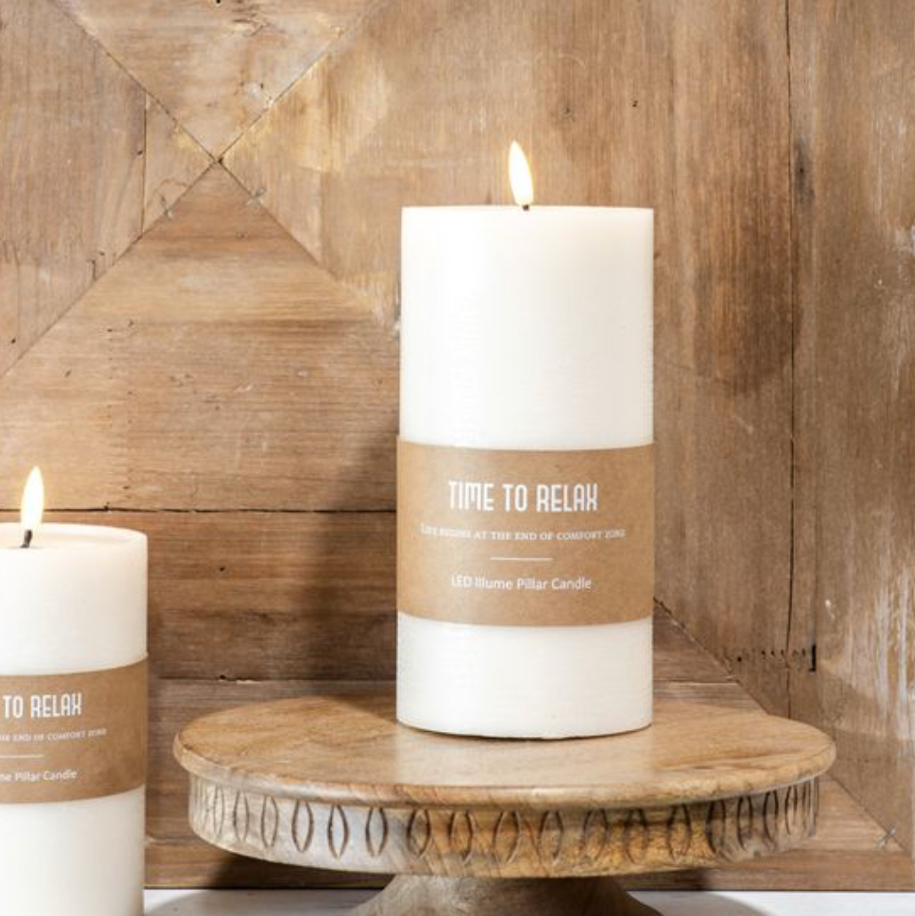 Flameless Pillar Candle