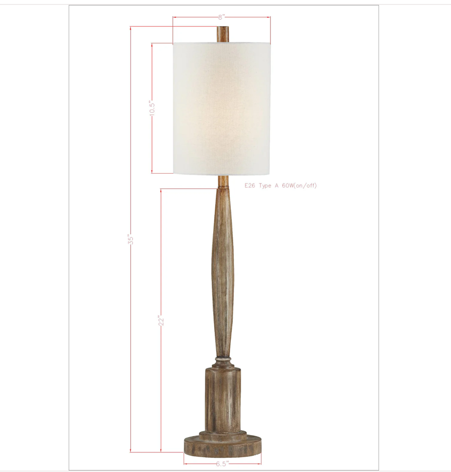 Crawford Buffet Lamp