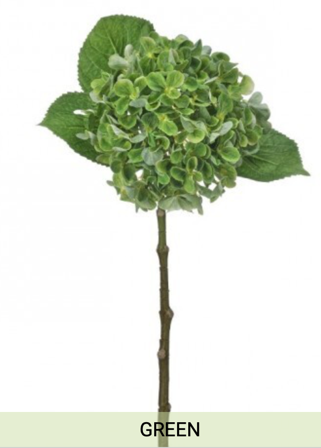 New England Hydrangea Stem 19" - Green