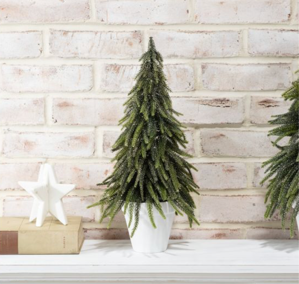 17" GOLD DUSTED TREE IN POT