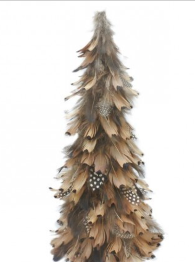 16.5" NATURAL FEATHER TREE