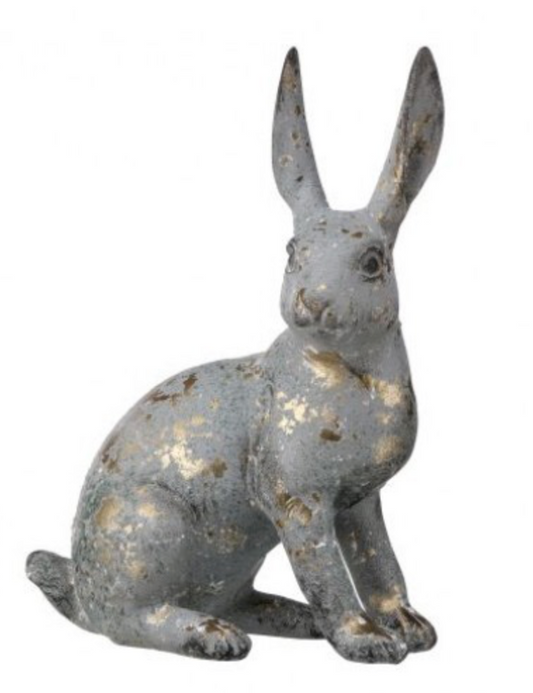 RESIN SIT/LAY RABBIT 11.5"