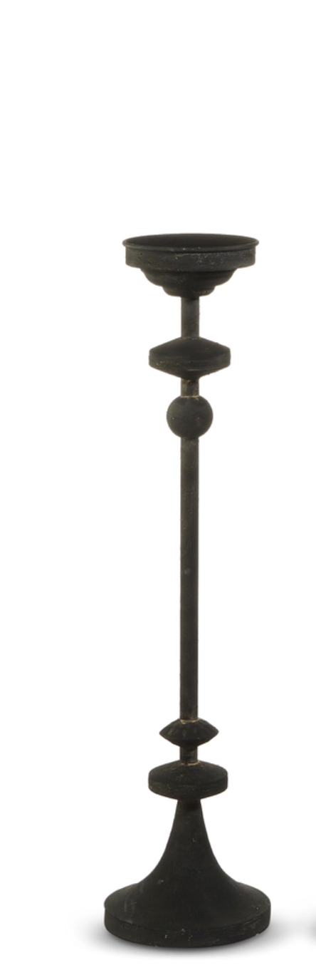 Iron Black Candle Holder