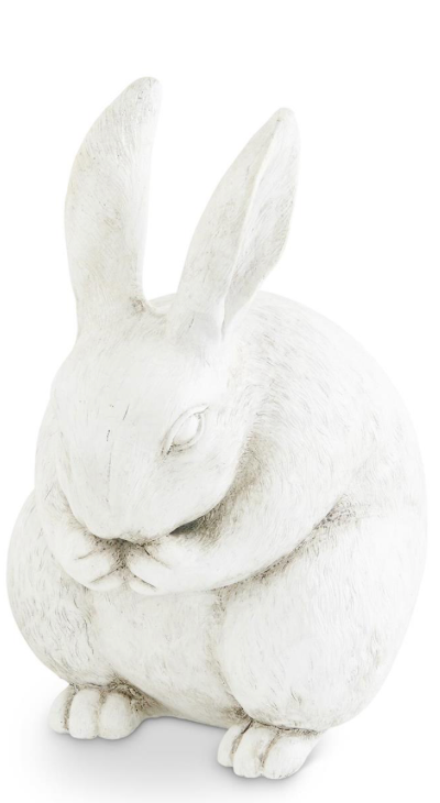 White Resin Rabbits