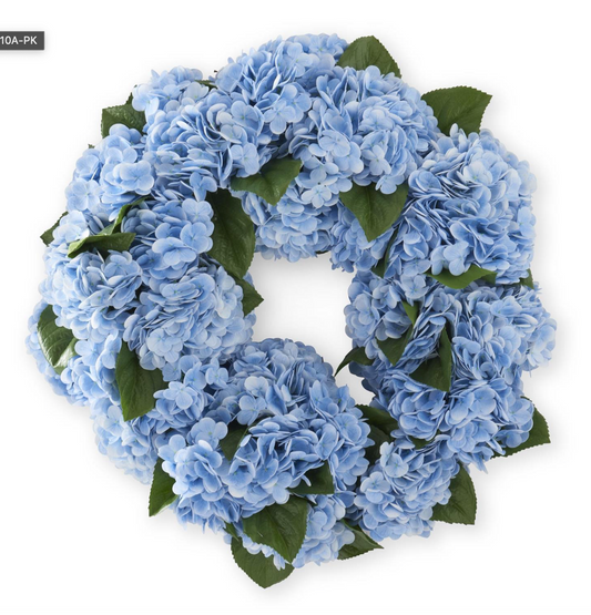 24" REAL TOUCH HYDRANGEA WREATH