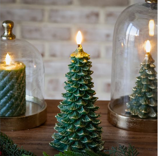 LED GREEN TREE CANDLE
