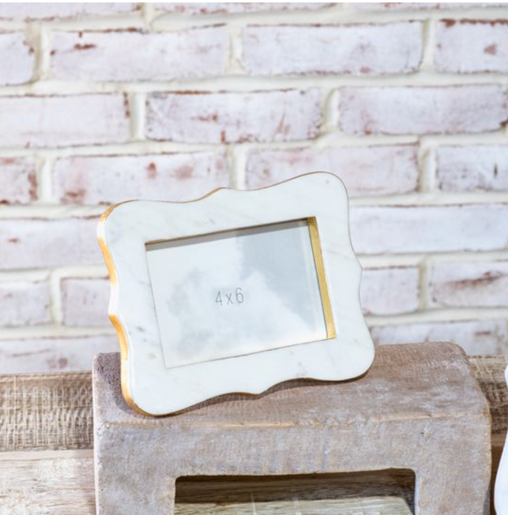 French Curve Marble Frame
