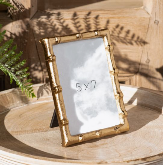 Gold Bamboo Style Photo Frame