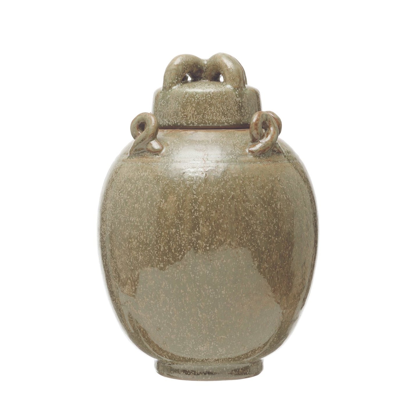 Decorative Stoneware Cachepot (Each One Will Vary)