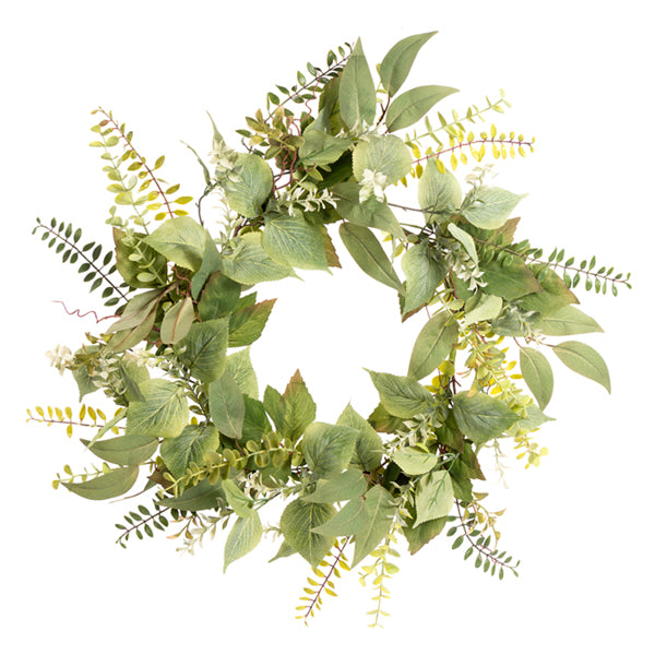 24" Mix Green Wreath