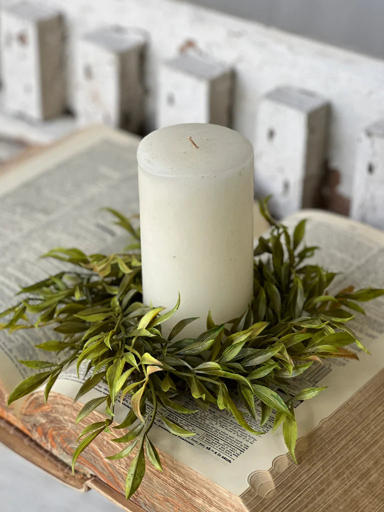 Smilax Candle Ring | Green | 10"