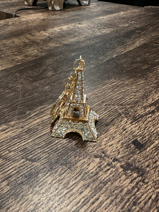 Bling Eiffel Tower Keychain