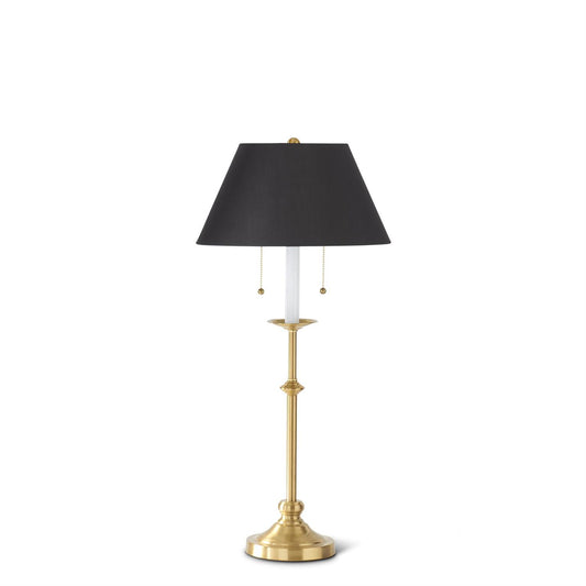 39.5" Antique Brass Metal Lamp