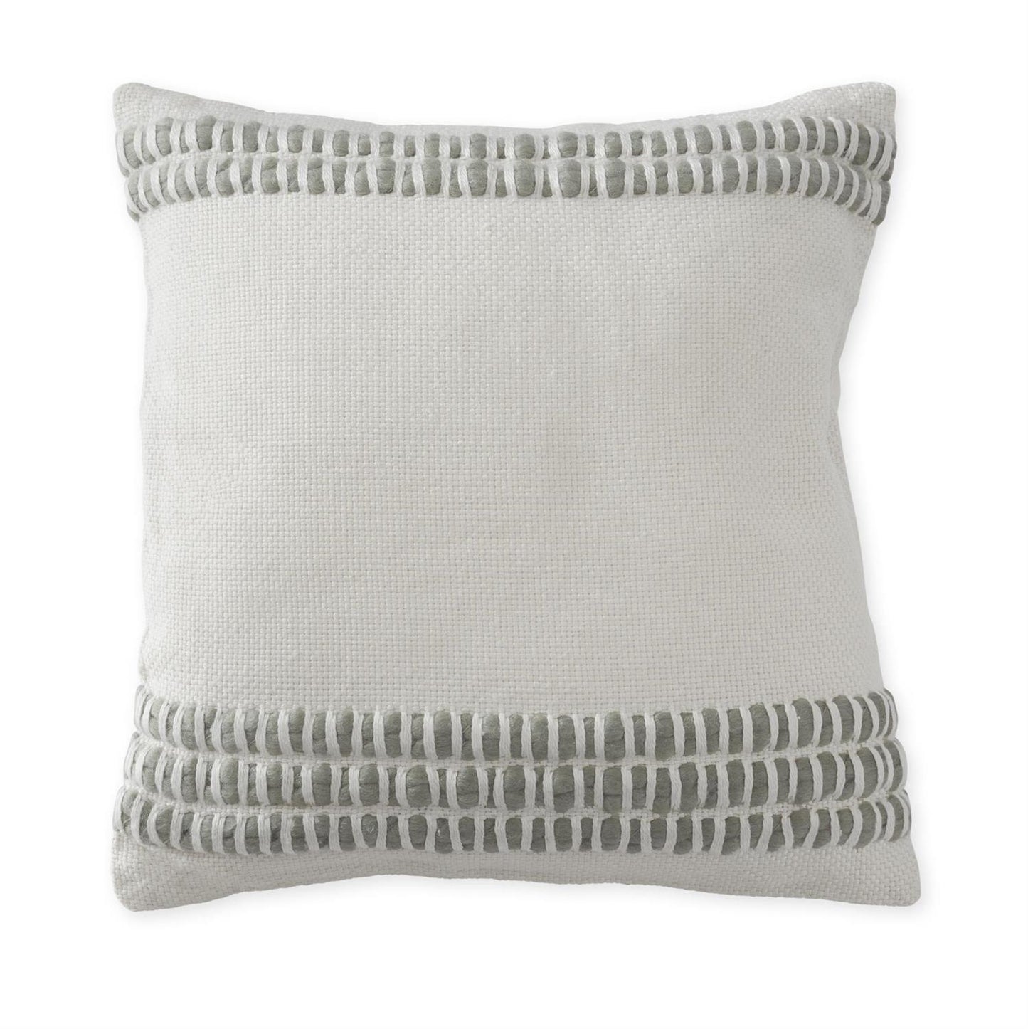 20" Square Wool Blend Woven Pillow