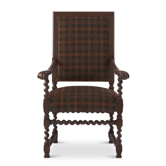 Donal Chocolate Twist Arm Chair