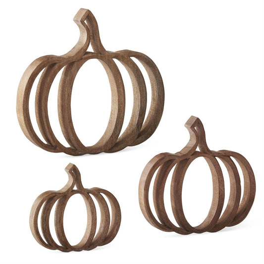 Wood Cutout Pumpkins