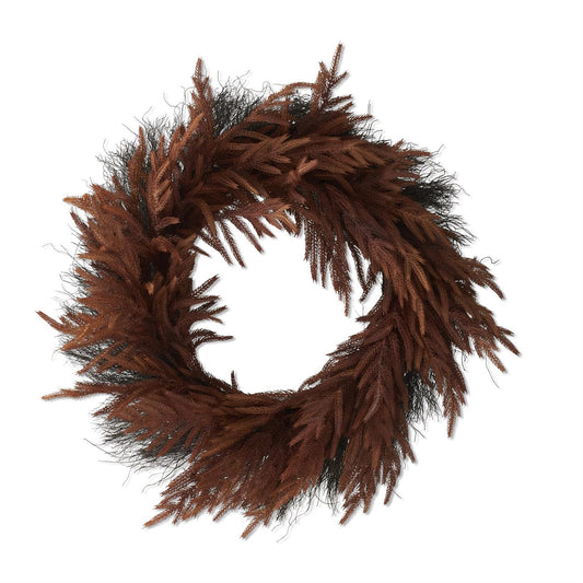 28" Real Touch Rust Norfolk Pine Wreath