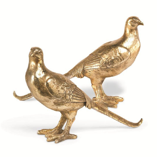 8" Gold Resin Pheasants