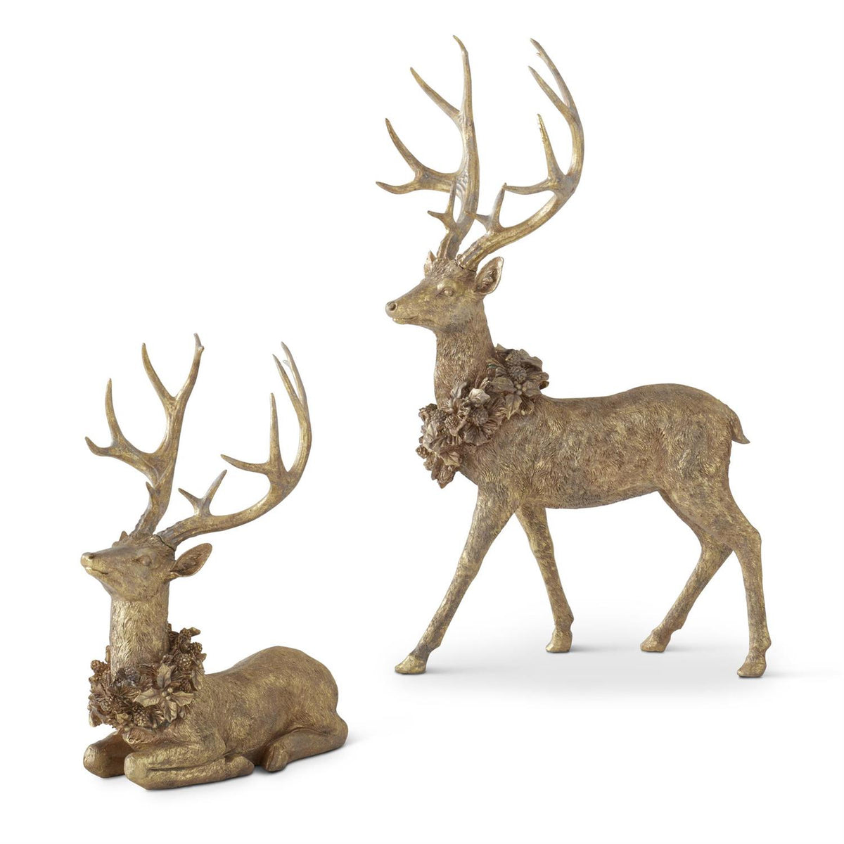 GOLD RESIN DEER