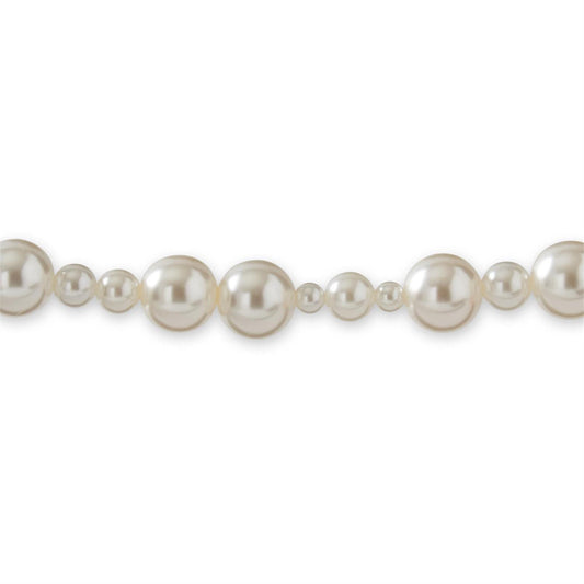 72" White Pearl Bead Garland