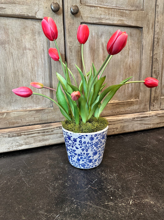 Real Touch Tulip Arrangement