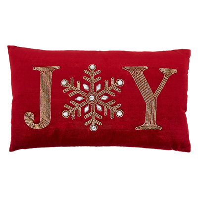 Beaded Joy Pillow - Down Filled