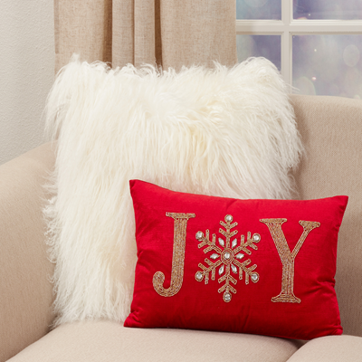 Beaded Joy Pillow - Down Filled