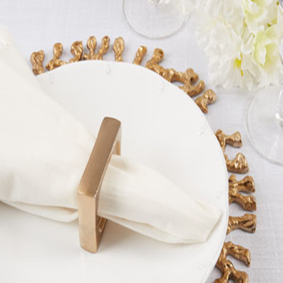 Rectangle Napkin Ring S/4