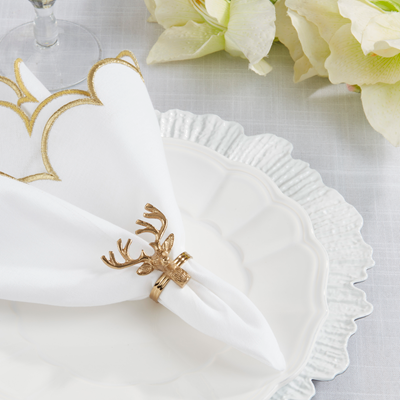 Reindeer Napkin Ring S/4