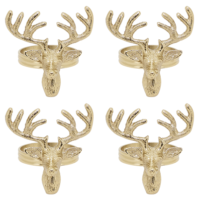 Reindeer Napkin Ring S/4